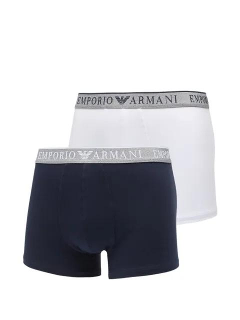 logo-embroidered waistband boxers set (set of two) by EMPORIO ARMANI