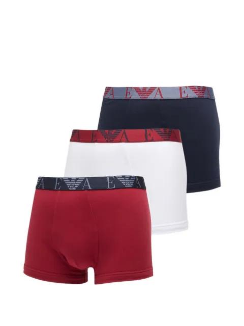 logo-intarsia boxers (set of three) by EMPORIO ARMANI