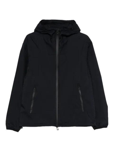 logo-jacquard hoodie jacket by EMPORIO ARMANI