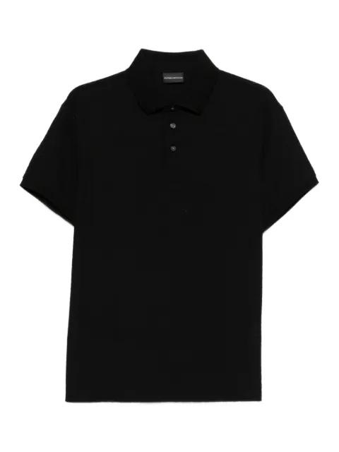 logo-jacquard polo shirt by EMPORIO ARMANI