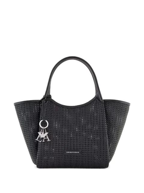 logo-key fob tote bag by EMPORIO ARMANI