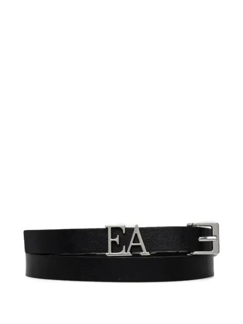 logo leather belt by EMPORIO ARMANI