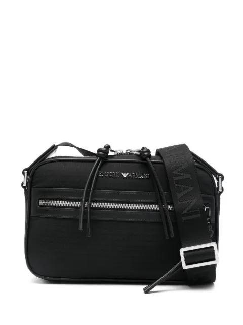 logo-lettering messenger bag by EMPORIO ARMANI