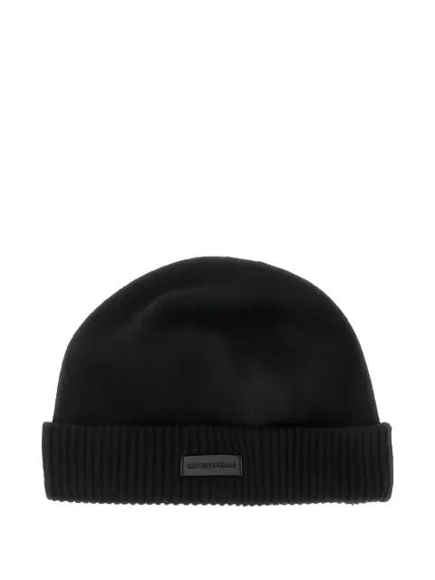 logo-patch beanie hat by EMPORIO ARMANI