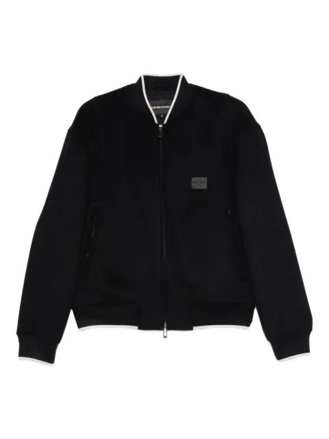 logo-patch bomber jacket by EMPORIO ARMANI