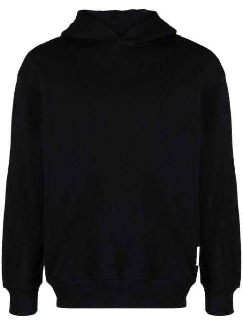 logo-patch cotton hoodie by EMPORIO ARMANI