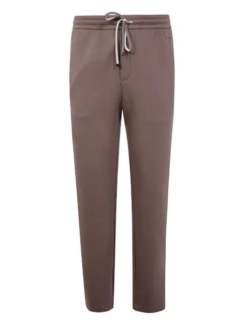 logo-patch drawstring track pants by EMPORIO ARMANI