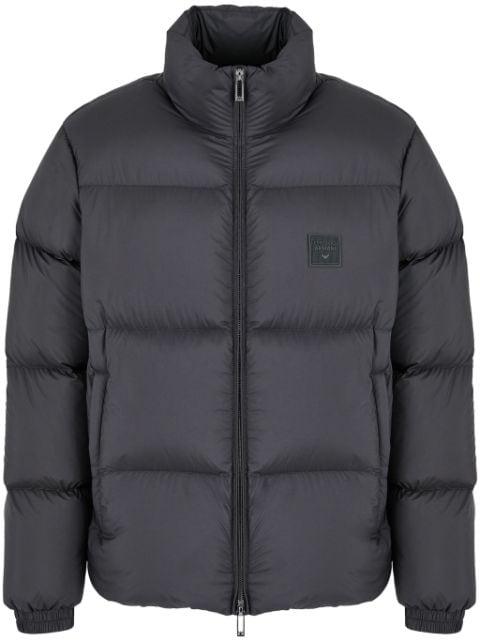 logo-patch padded jacket by EMPORIO ARMANI