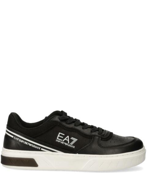 logo-patch panelled sneakers by EMPORIO ARMANI