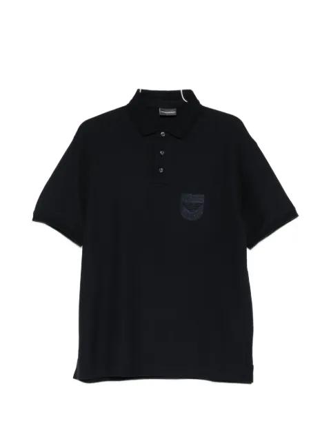 logo-patch polo shirt by EMPORIO ARMANI