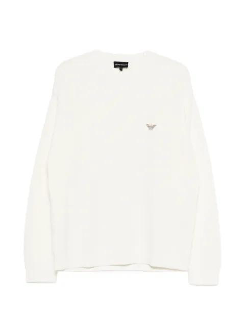 logo-patch sweater by EMPORIO ARMANI