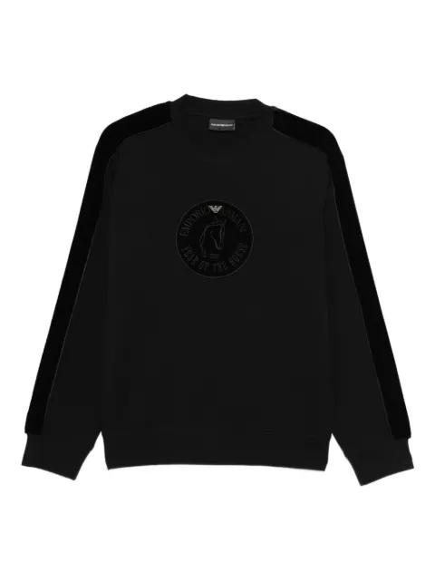 logo-patch sweatshirt by EMPORIO ARMANI