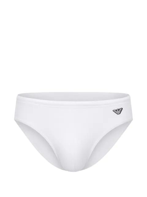 logo-patch swimming briefs by EMPORIO ARMANI