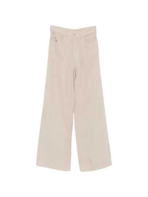 logo-patch wide-leg trousers by EMPORIO ARMANI
