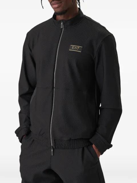 logo-patch zip sweatshirt by EMPORIO ARMANI