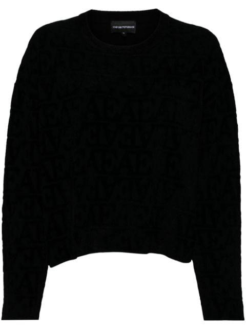 logo pattern jumper by EMPORIO ARMANI