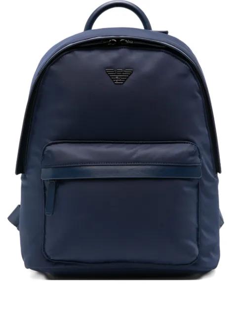 logo-plaque backpack by EMPORIO ARMANI