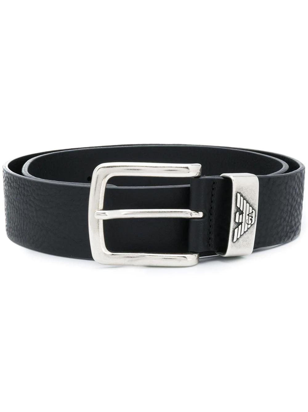 logo-plaque belt by EMPORIO ARMANI
