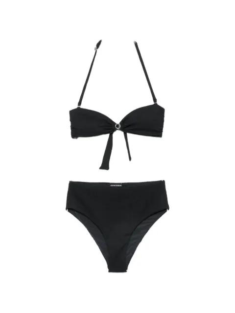 logo-plaque bikini by EMPORIO ARMANI