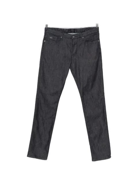 logo-plaque jeans by EMPORIO ARMANI