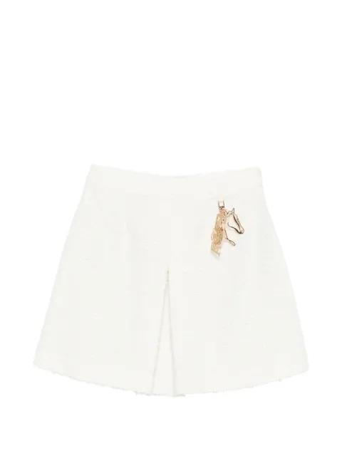 logo-plaque mini skirt by EMPORIO ARMANI