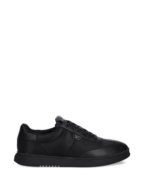 logo-plaque panelled sneakers by EMPORIO ARMANI