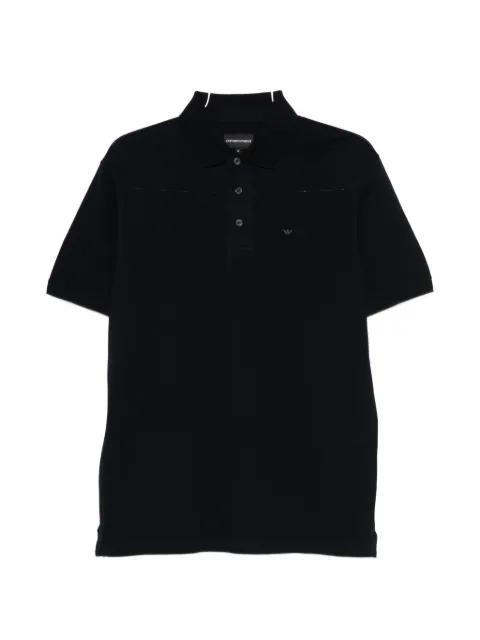 logo-plaque short-sleeve polo shirt by EMPORIO ARMANI