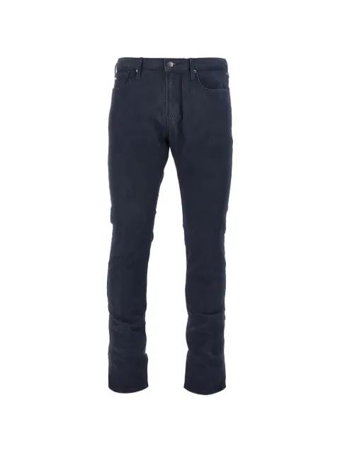 logo-plaque slim-fit jeans by EMPORIO ARMANI