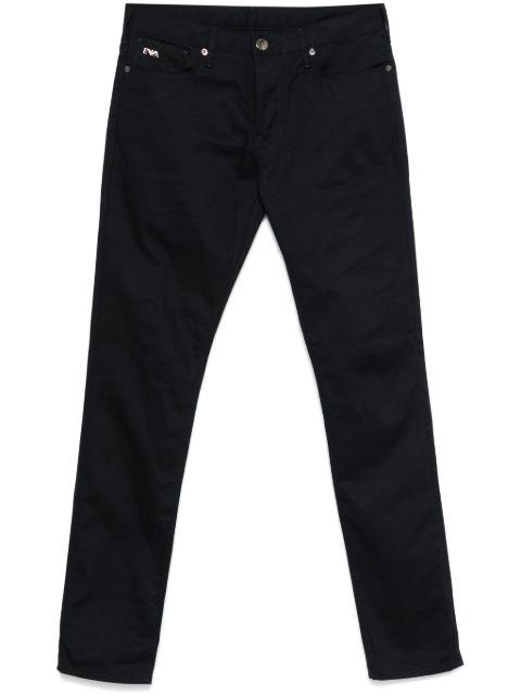 logo-plaque slim-fit jeans by EMPORIO ARMANI