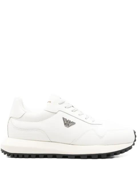 logo-plaque sneakers by EMPORIO ARMANI