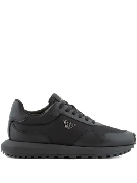 logo-plaque sneakers by EMPORIO ARMANI