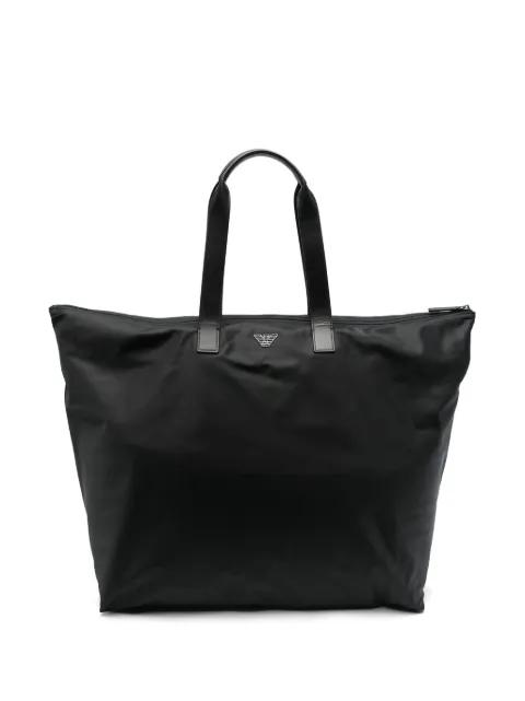 logo-plaque tote bag by EMPORIO ARMANI
