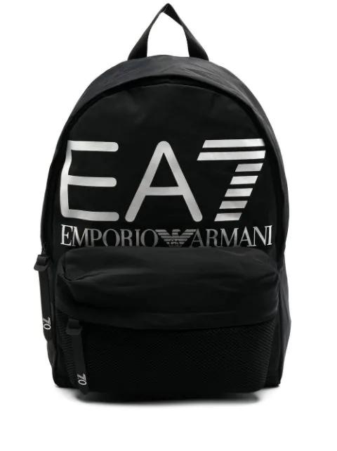 logo-print backpack by EMPORIO ARMANI
