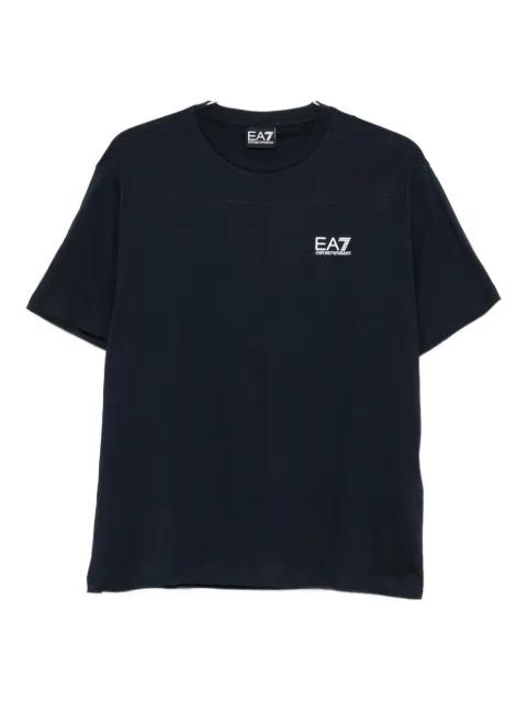 logo-print cotton T-shirt by EMPORIO ARMANI