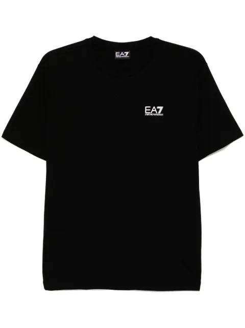 logo-print cotton T-shirt by EMPORIO ARMANI