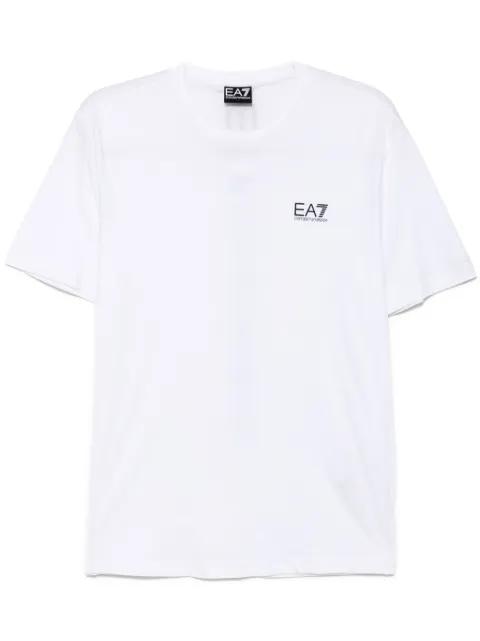 logo-print cotton T-shirt by EMPORIO ARMANI