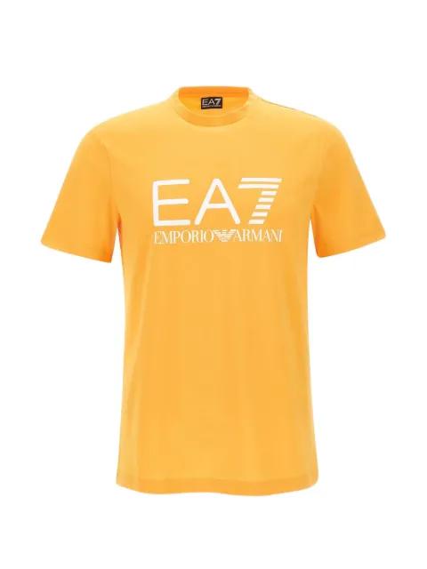 logo-print crew-neck T-shirt by EMPORIO ARMANI