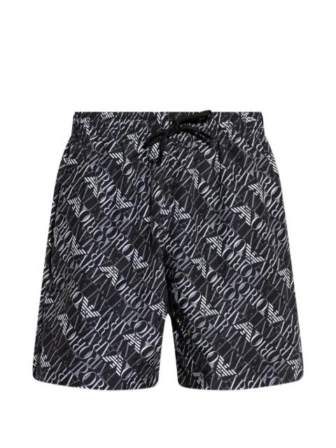 logo-print drawstring swim shorts by EMPORIO ARMANI