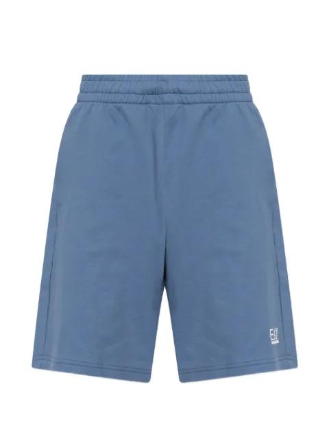 logo-print elasticated-waist track shorts by EMPORIO ARMANI