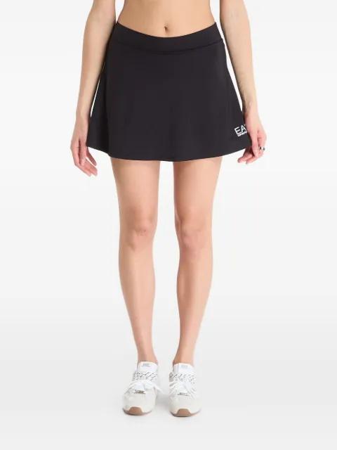 logo-print flared mini skirt by EMPORIO ARMANI
