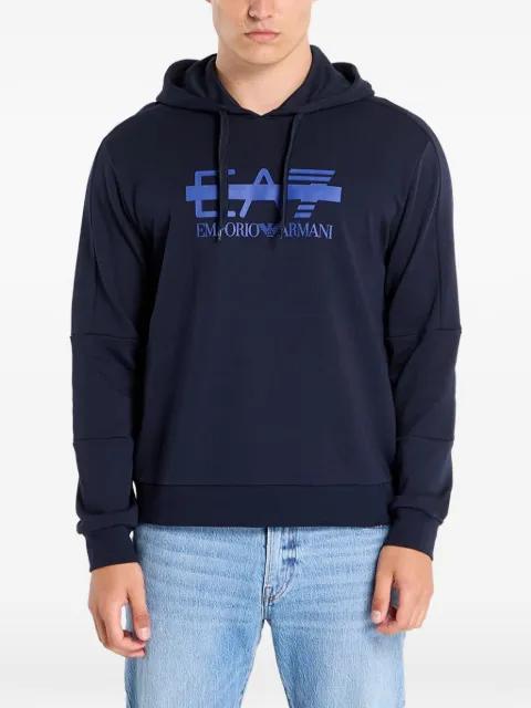 logo-print hoodie by EMPORIO ARMANI