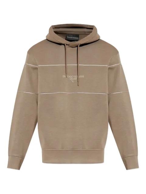 logo-print hoodie by EMPORIO ARMANI