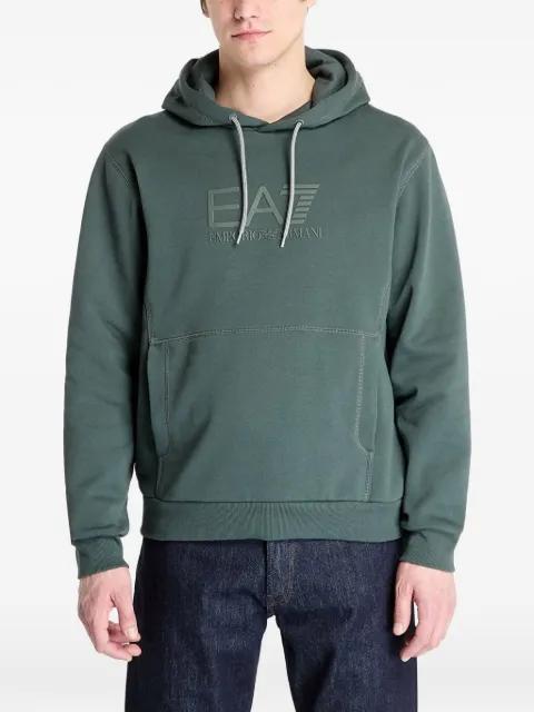 logo-print hoodie by EMPORIO ARMANI