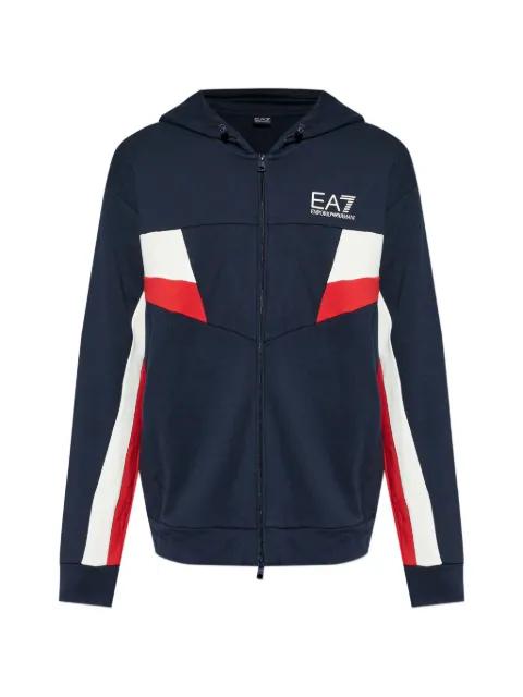 logo-print hoodie by EMPORIO ARMANI