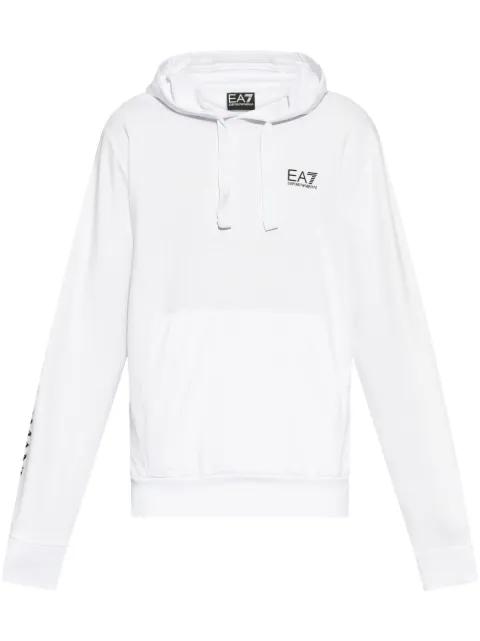 logo-print hoodie by EMPORIO ARMANI
