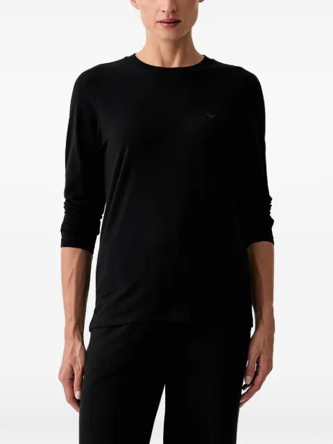 logo-print long-sleeve T-shirt by EMPORIO ARMANI