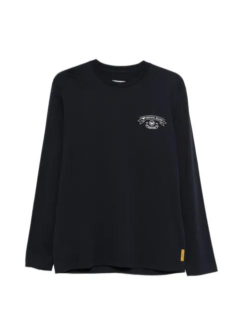 logo-print long-sleeve T-shirt by EMPORIO ARMANI