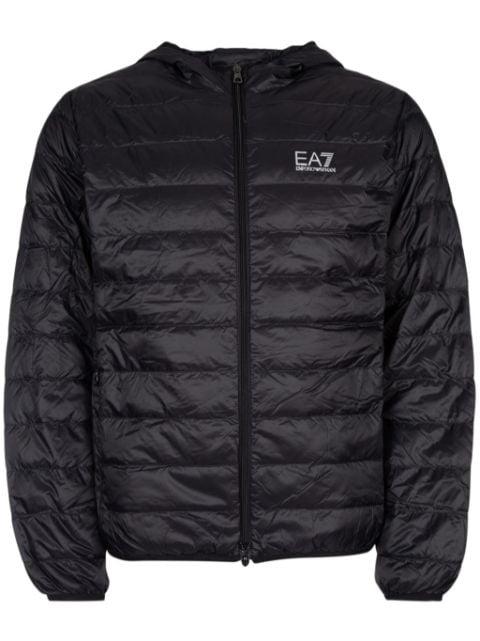 logo-print padded jacket by EMPORIO ARMANI