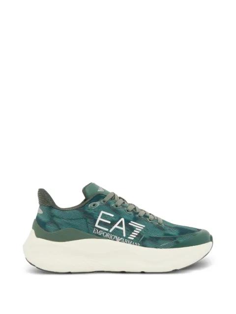 logo-print panelled sneakers by EMPORIO ARMANI