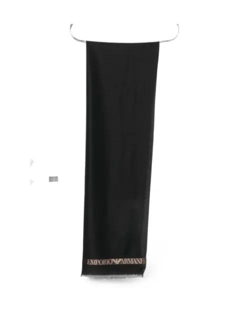 logo-print scarf by EMPORIO ARMANI